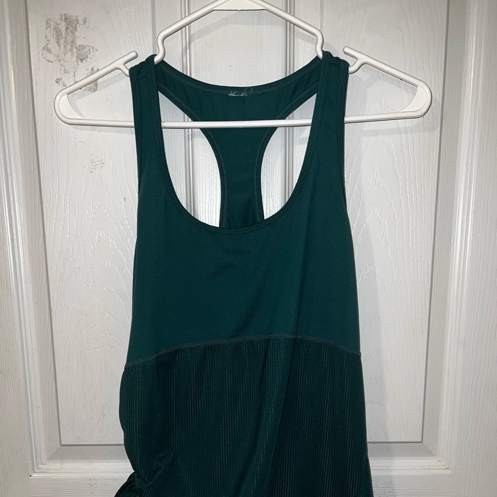Forest green Fabletics racerback top!